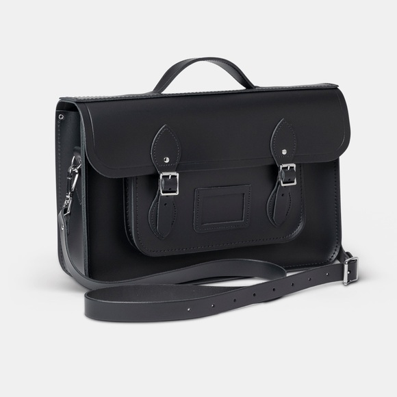 The Cambridge Satchel Company Handbags - 15” Black Satchel Briefcase (Batchel)